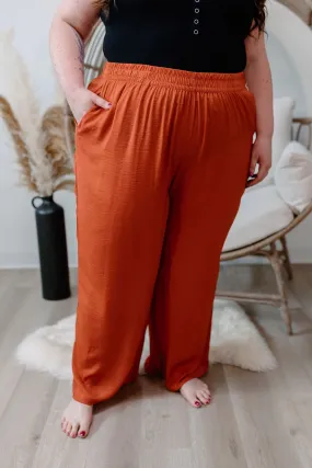 [ { DEX } Flowy Wide Leg Pants ]