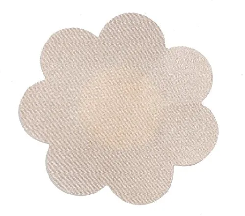 20 Pairs Womens Pasties Nipple Cover Satin Breast Petal Disposable Flower Shape