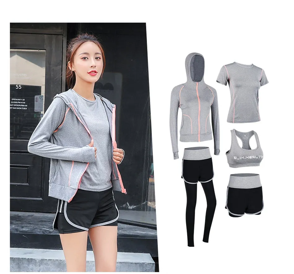 4Pcs / 5Pcs Yoga Sport Set