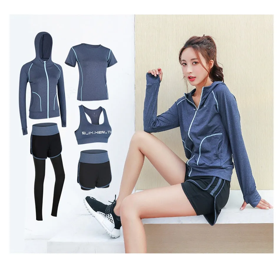 4Pcs / 5Pcs Yoga Sport Set