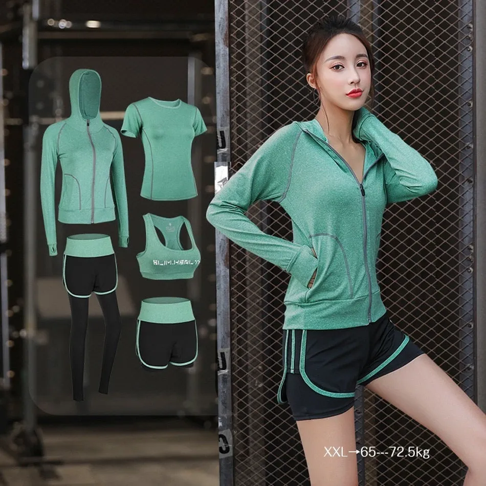 4Pcs / 5Pcs Yoga Sport Set