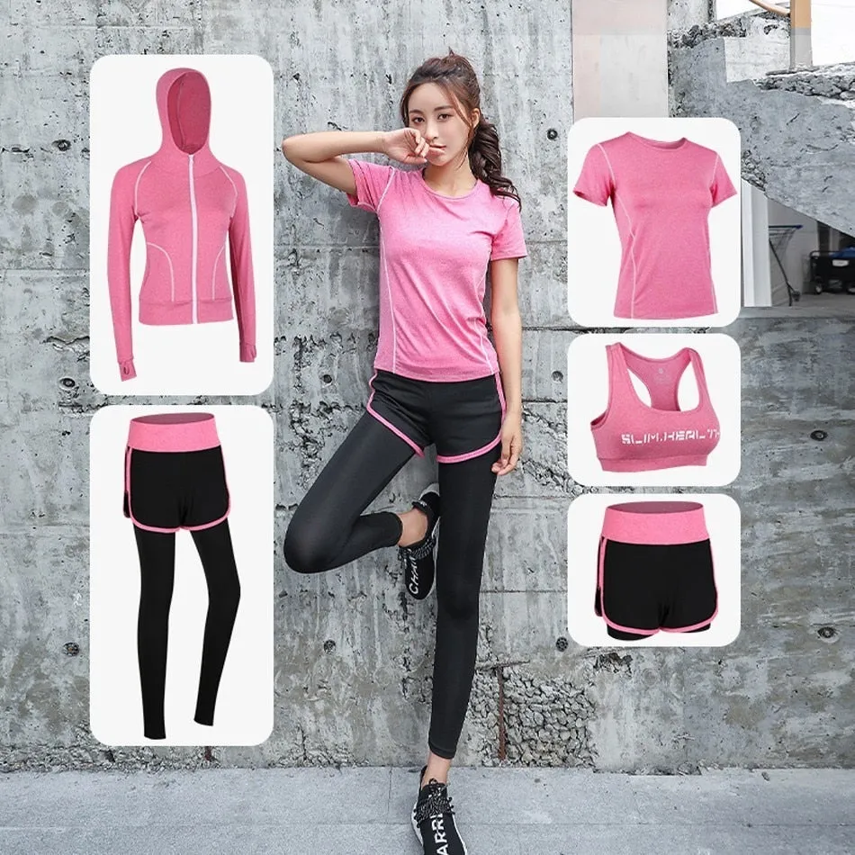 4Pcs / 5Pcs Yoga Sport Set