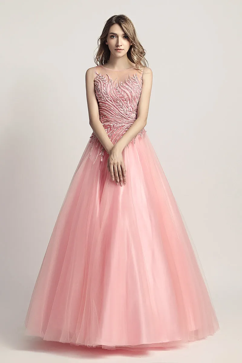 A-line Princess Long Evening Dress Formal Prom Dress, LX425