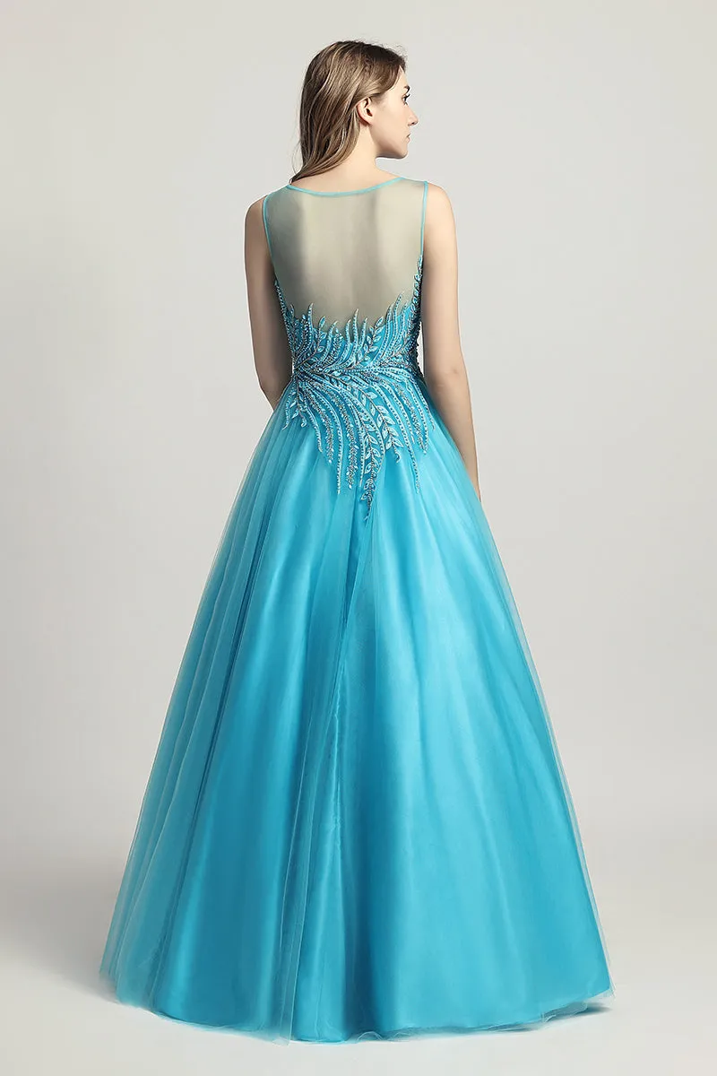 A-line Princess Long Evening Dress Formal Prom Dress, LX425