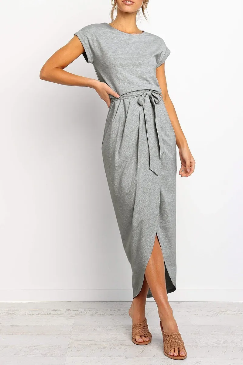 After Midnight Ankle Length Midi Dress(4 Colors)