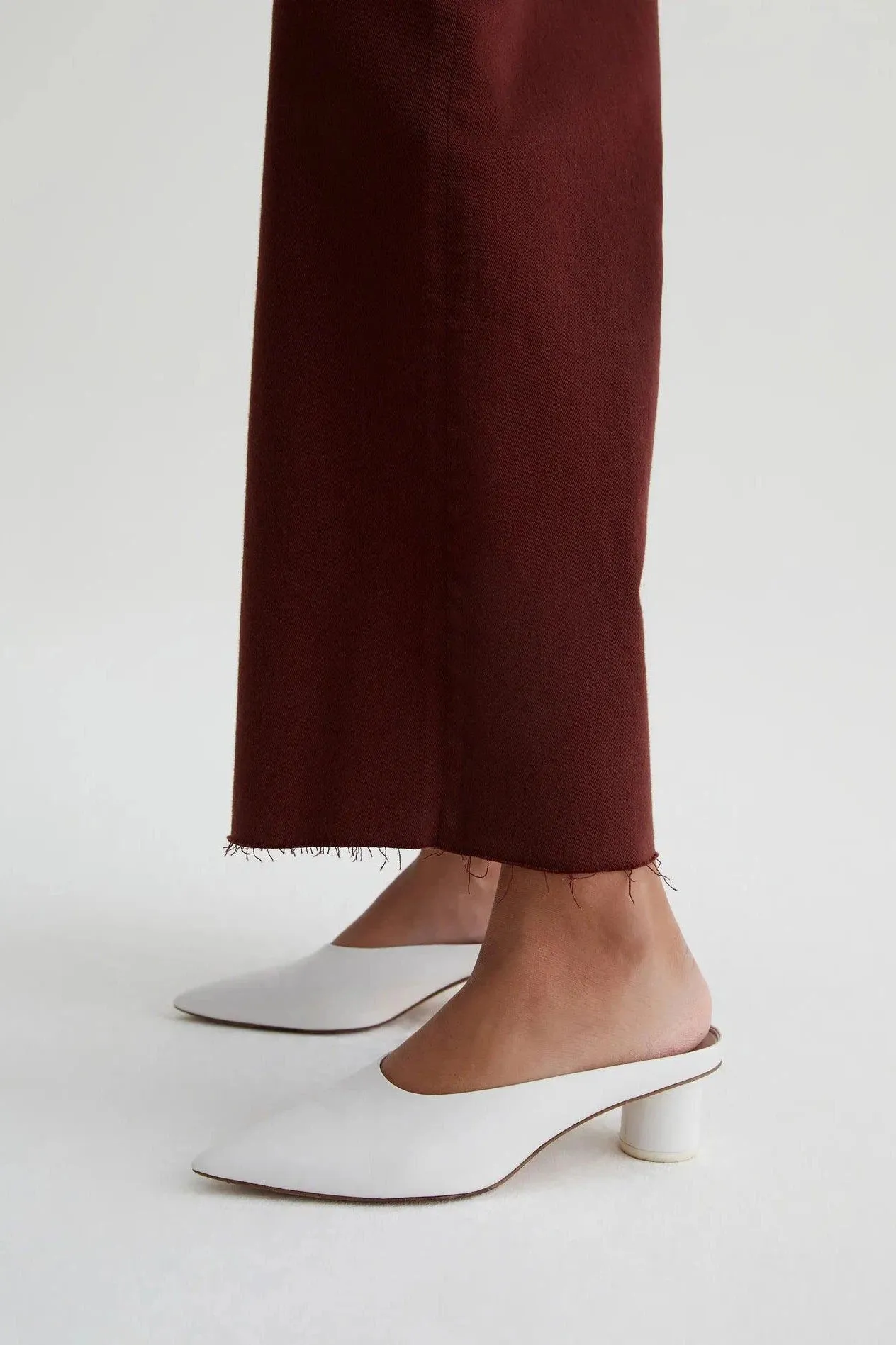 AG - Saige Wide Leg Crop - Dark Plum