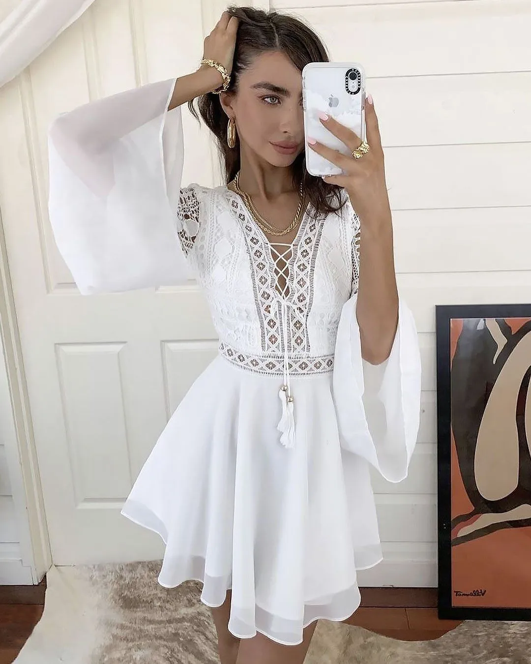 Alyse Dress - White