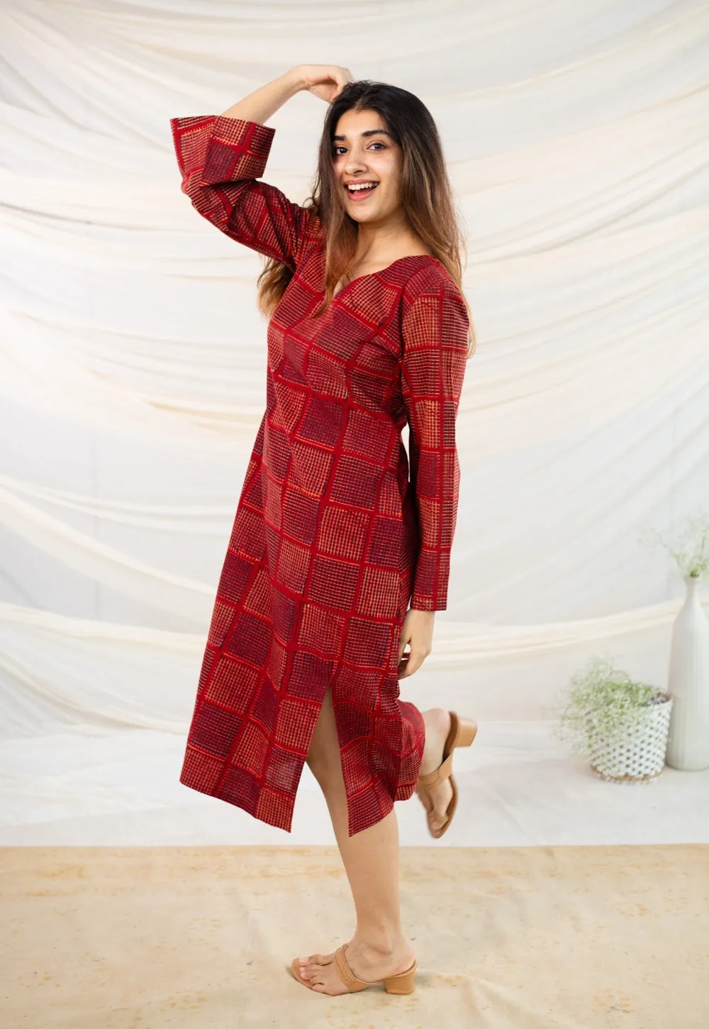 Anan Bagru Ajrakh Cotton Dress