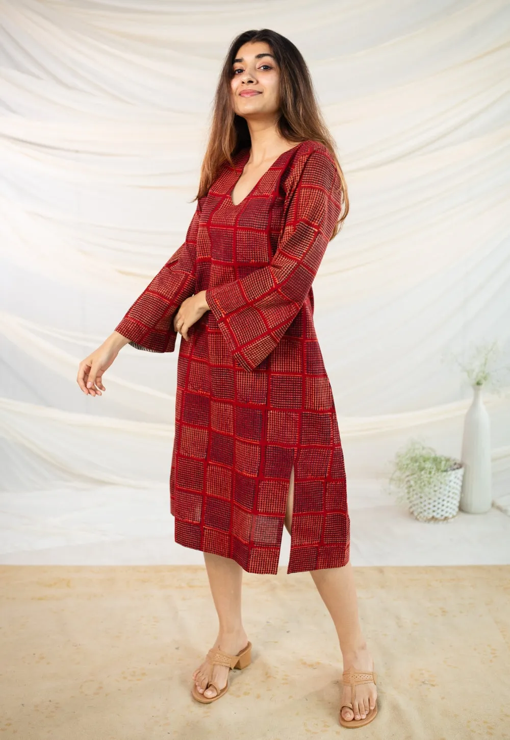 Anan Bagru Ajrakh Cotton Dress