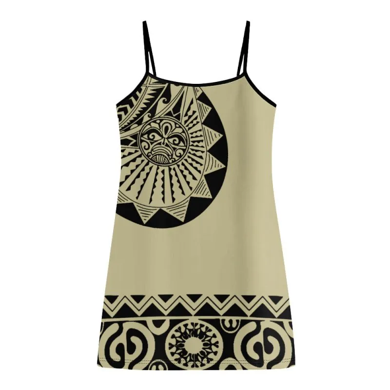 Athletic casual dress - Maori hieratic style graphic