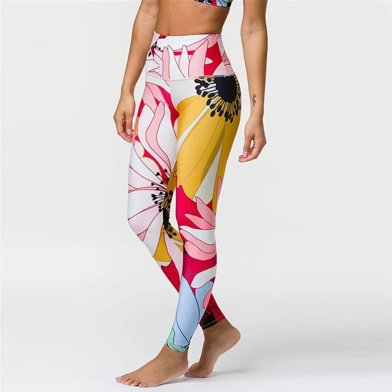 Backless Yoga Set Sport Set Women Print