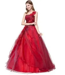 Ball Gown Quinceanera Dresses One Shoulder  Floor lenght Gowns