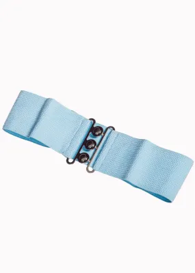 Banned Elastic 50's Belt Baby Blue