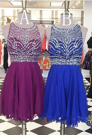 Beading Homecoming Dresses,Short Prom Dresses,Dance Dress BP443