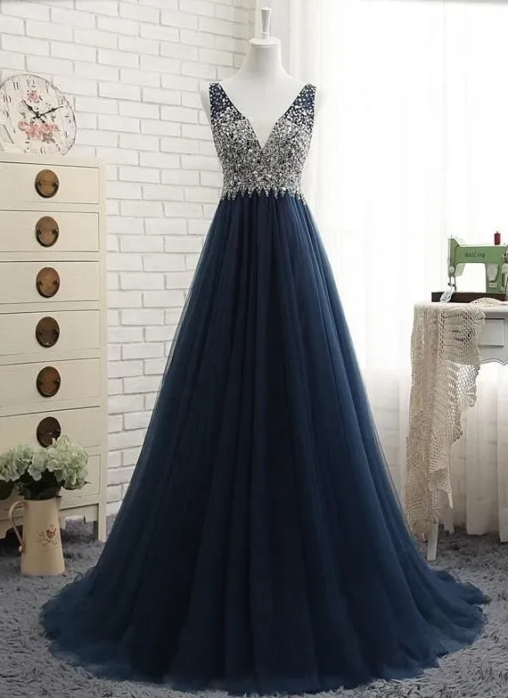 Beading Long Prom Dresses,Cheap Sweet 16 Dresses,Fashion Dance Dress,BP174