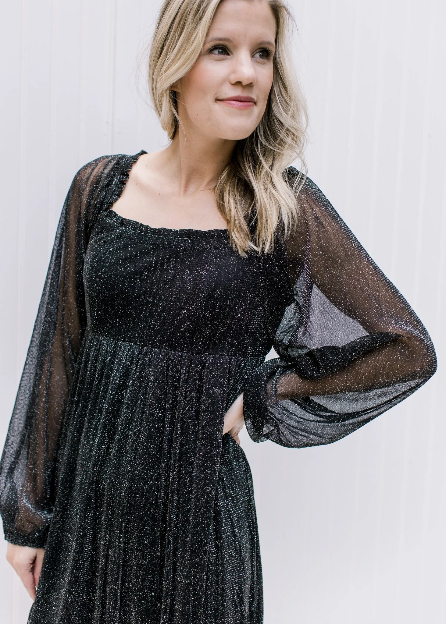 Black Shimmer Dress