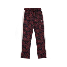 Calliste Aop Slim Track Pants - Baroque rose/Allover blanc de blanc/Back iris