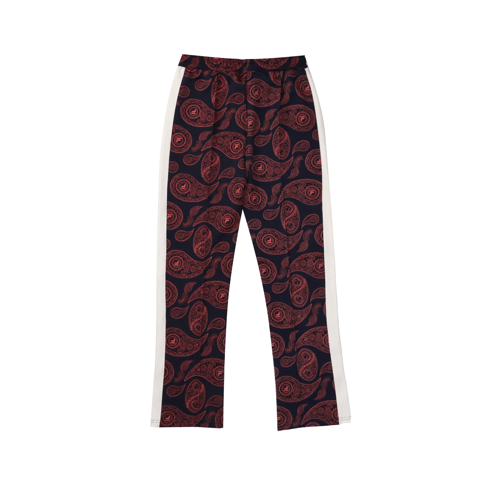 Calliste Aop Slim Track Pants - Baroque rose/Allover blanc de blanc/Back iris