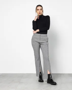 CHECKED STRAIGHT CUT PANT 1239 - بنطلون