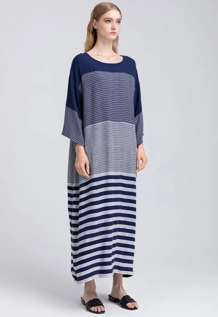 Contrast Pin Stripe Dress