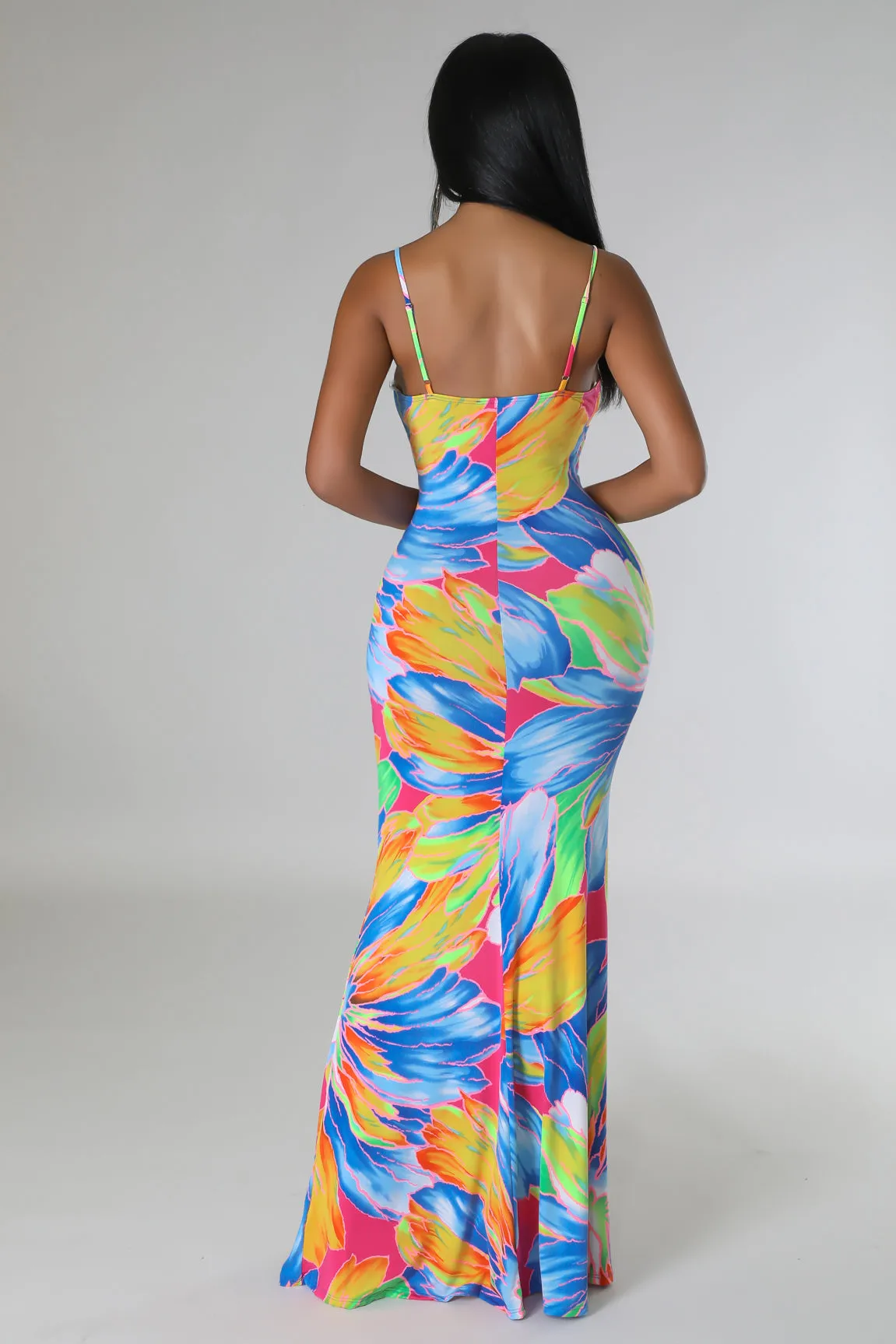 Cosmic Fleur Maxi Dress