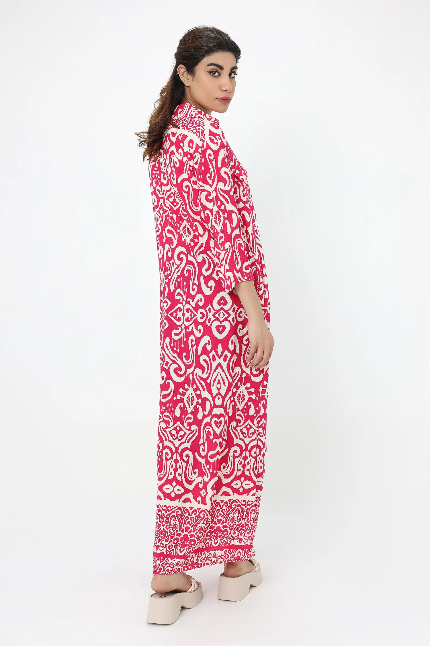 CRIMSON PAISLEY DREAM-FUCHSIA