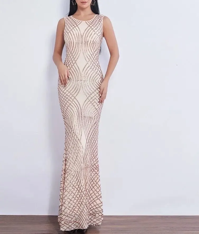 Danica Mermaid Sequined Evening Dress