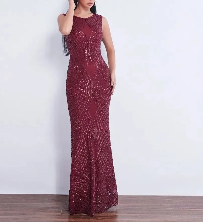 Danica Mermaid Sequined Evening Dress