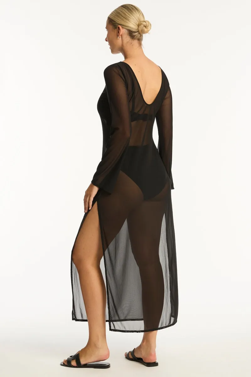 Day Club Mesh Long Dress