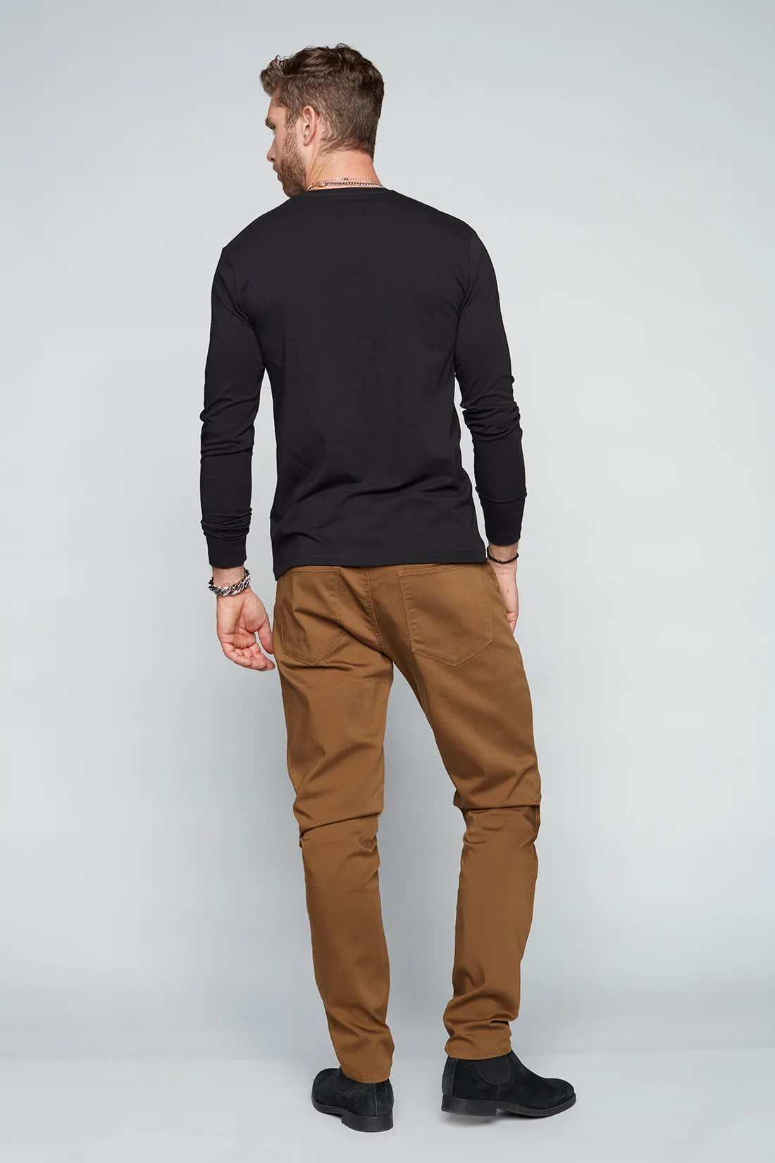 Deluxe 5 Pocket Slim Fit Pants - Tobacco