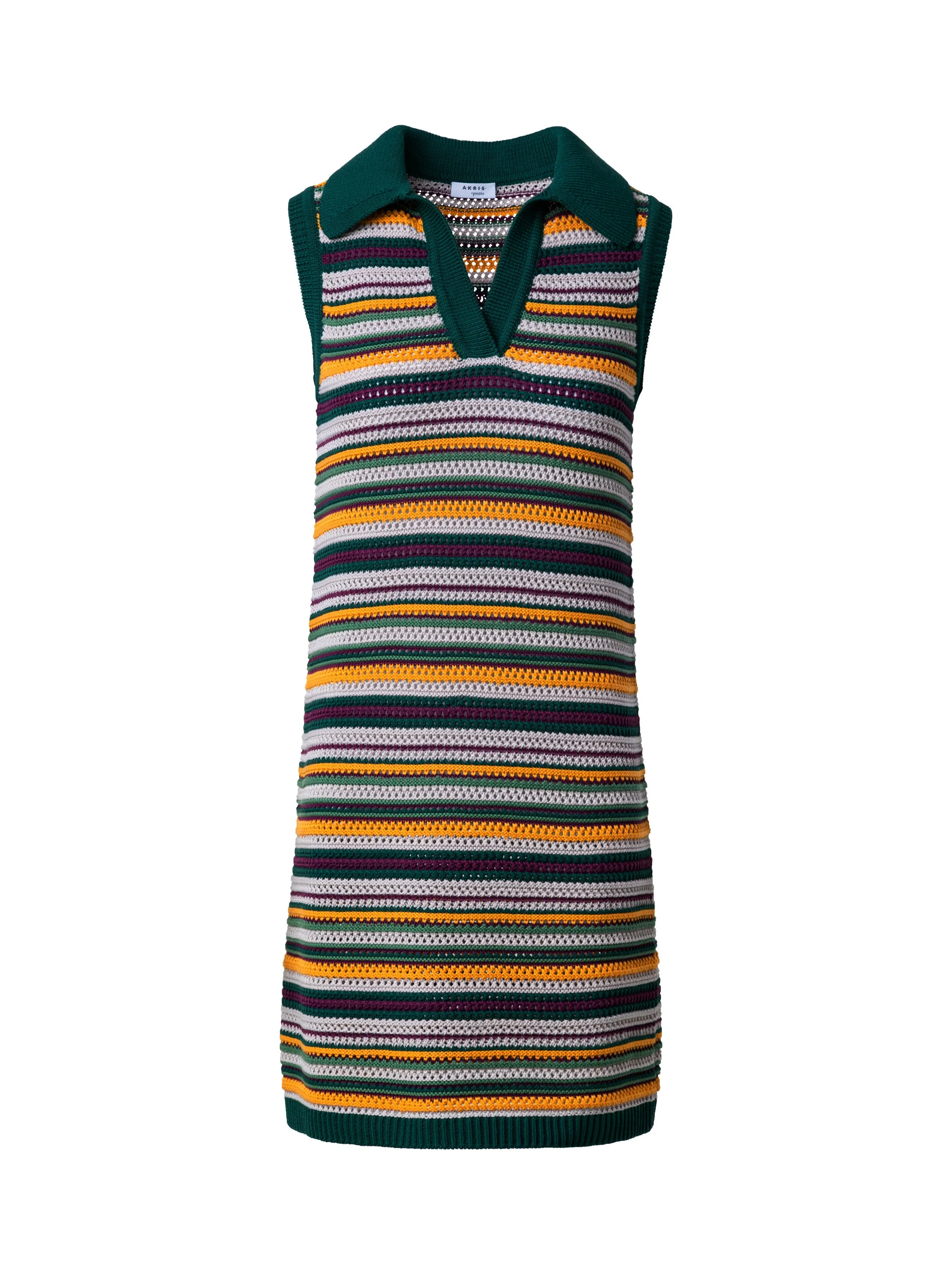 Dress - Laurel Green/Sun Gold/Bordeaux