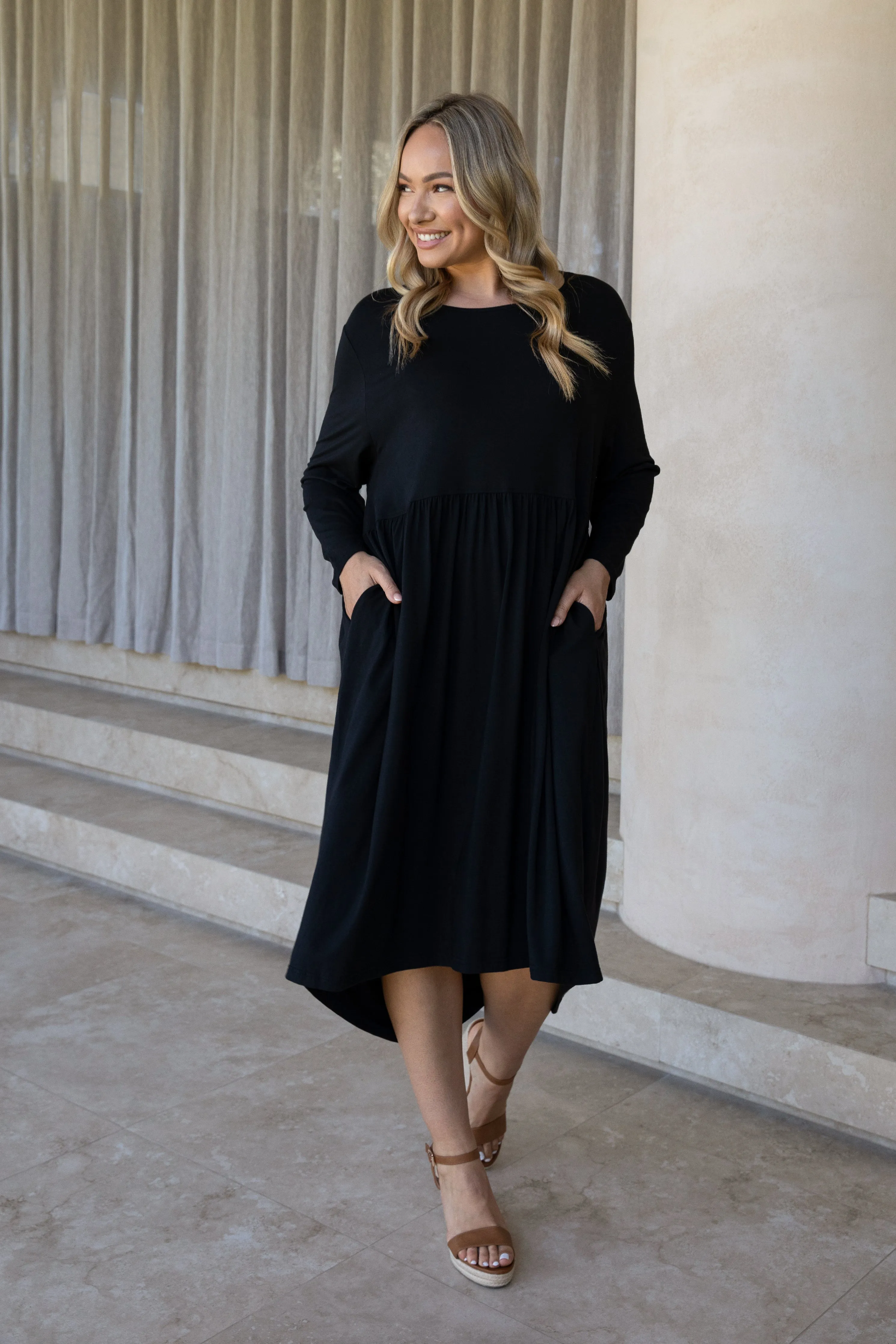 FINAL SALE Juniper Dress in Black