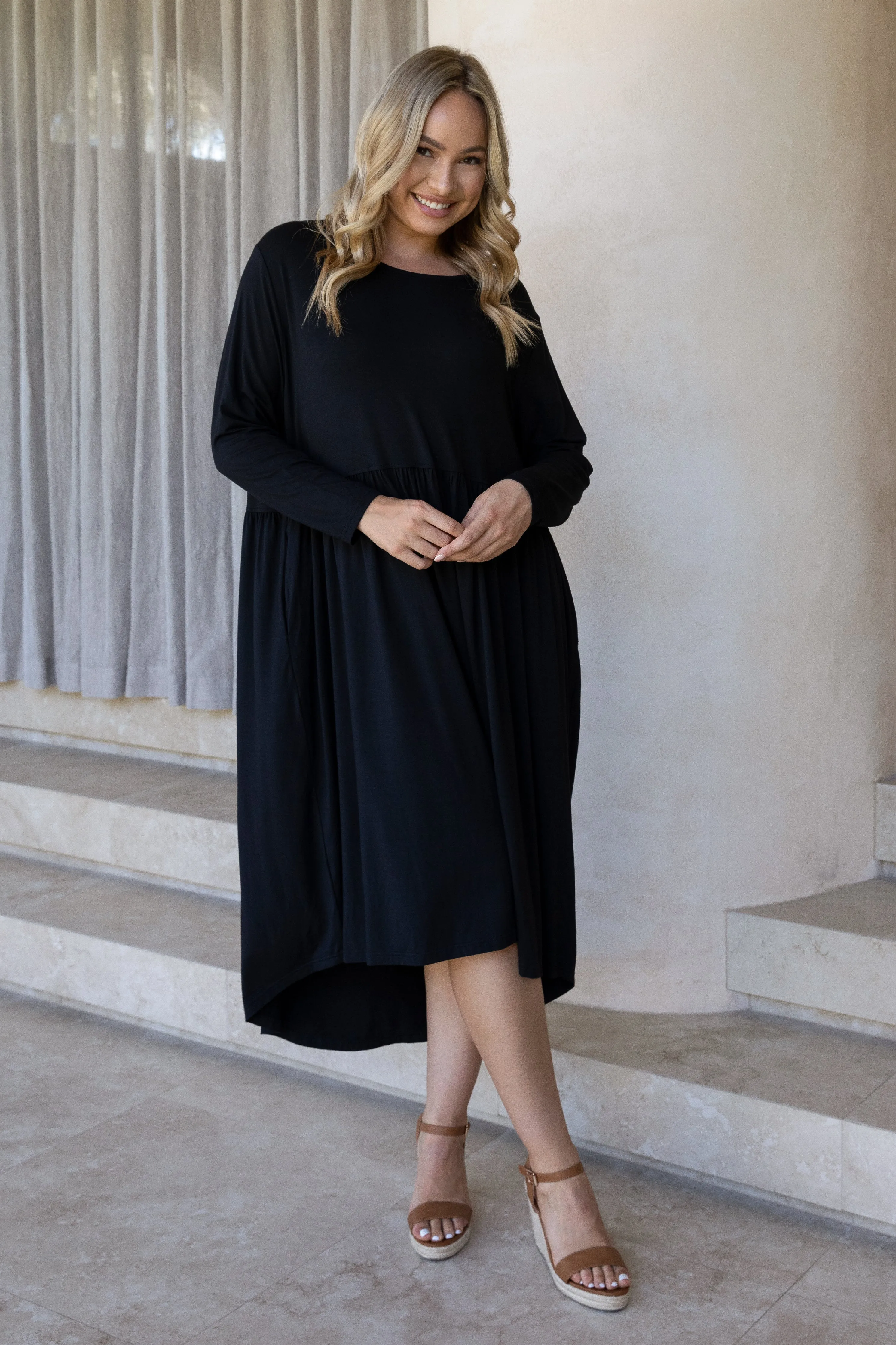 FINAL SALE Juniper Dress in Black