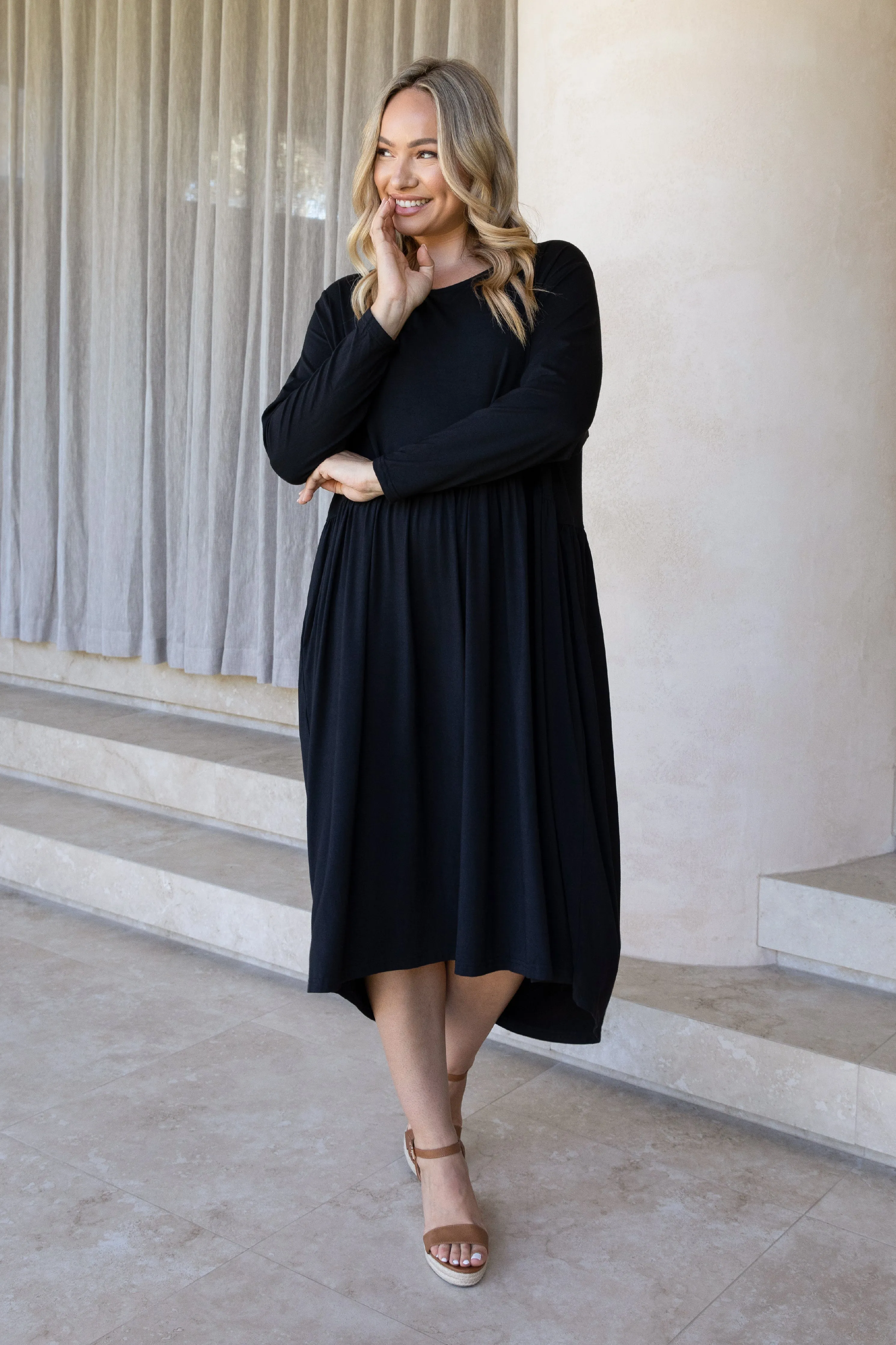 FINAL SALE Juniper Dress in Black