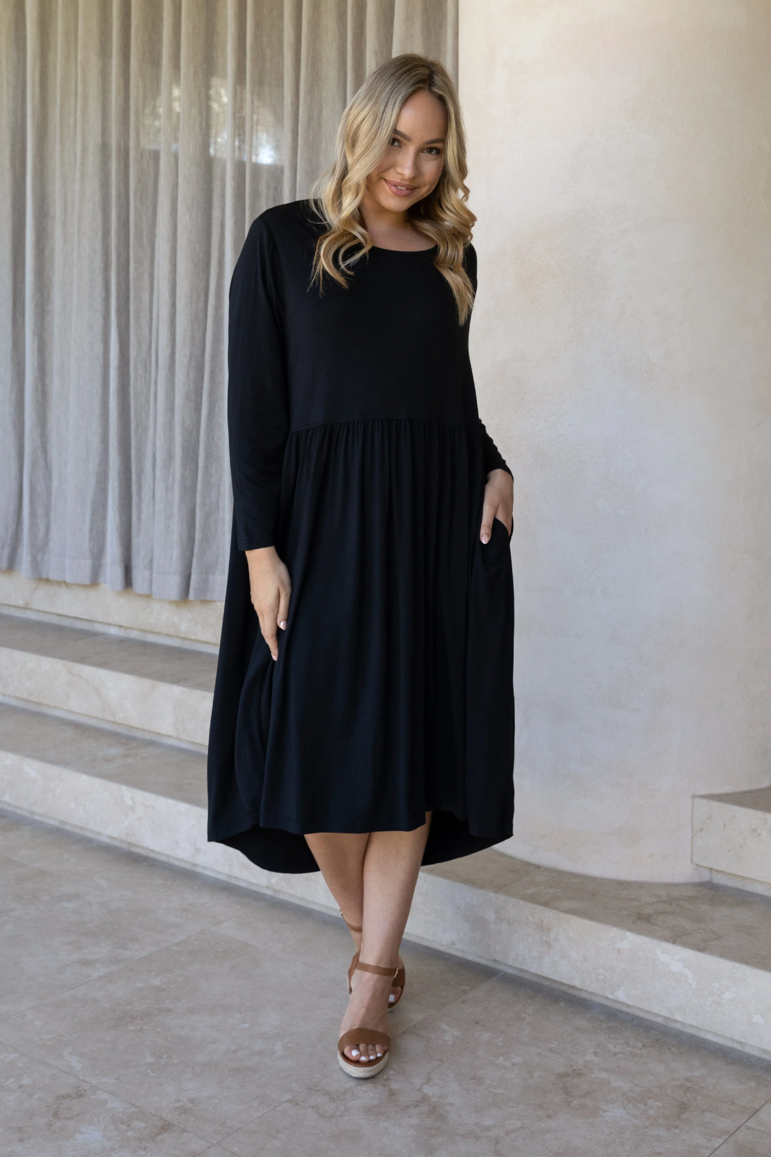 FINAL SALE Juniper Dress in Black