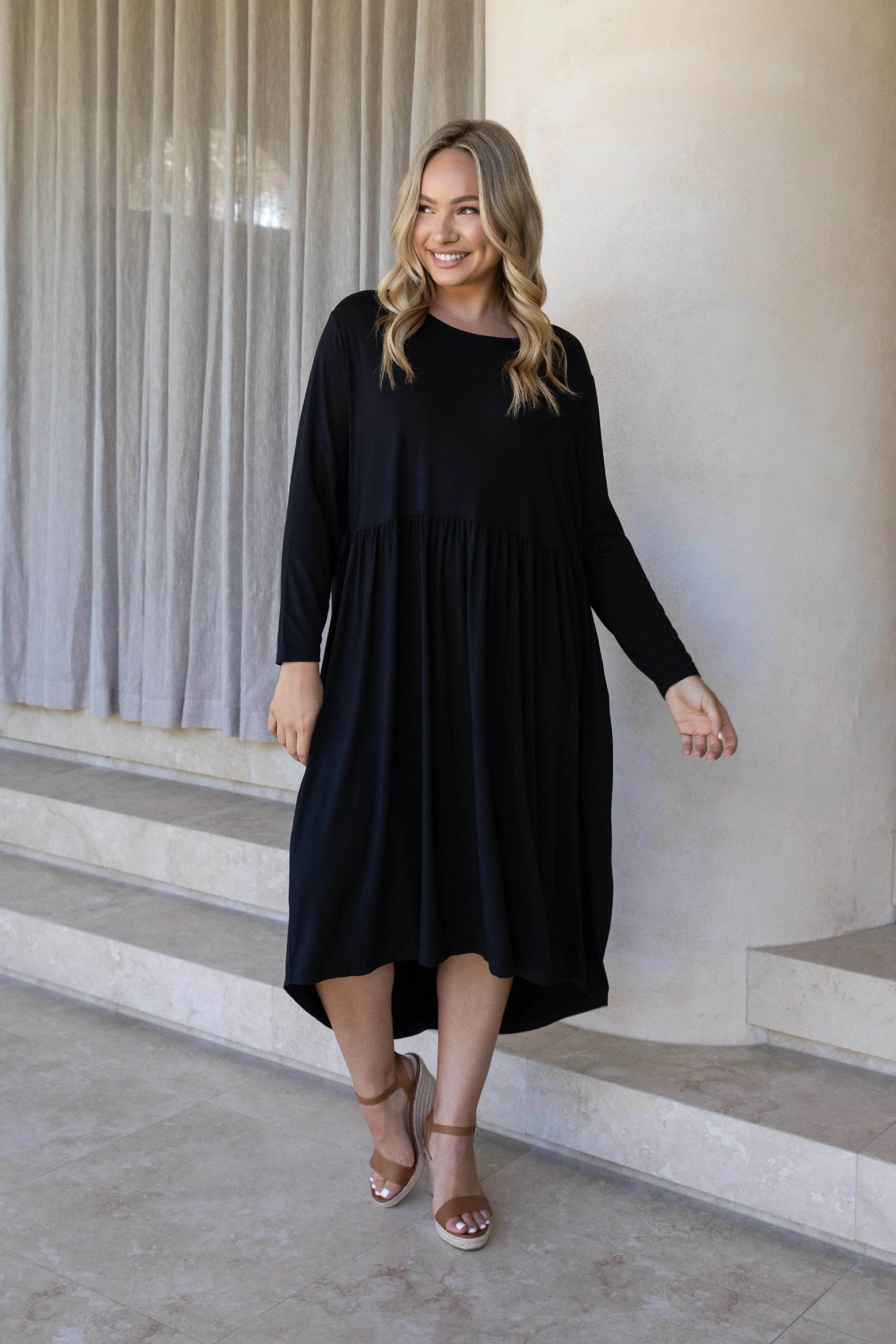 FINAL SALE Juniper Dress in Black