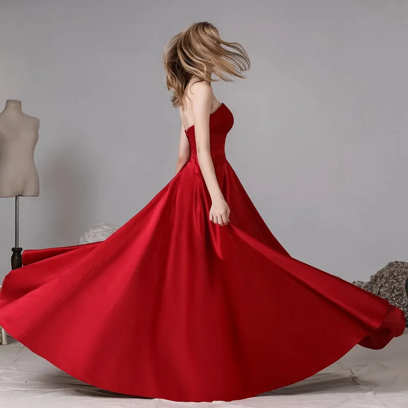 Glamorous Satin Evening Gown