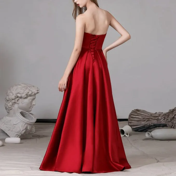 Glamorous Satin Evening Gown