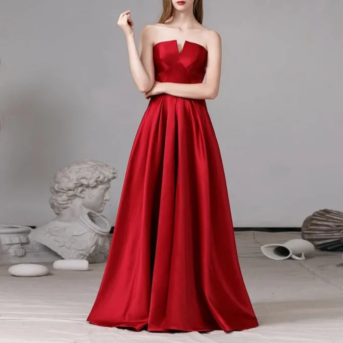 Glamorous Satin Evening Gown