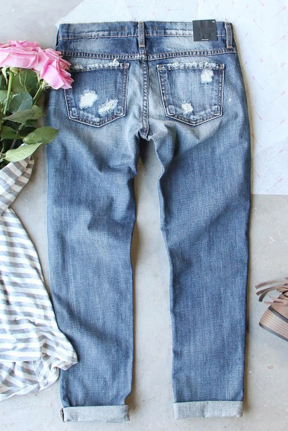 Happy Easter Bunny Jeans Cute Rabbit Denim Pants for Women