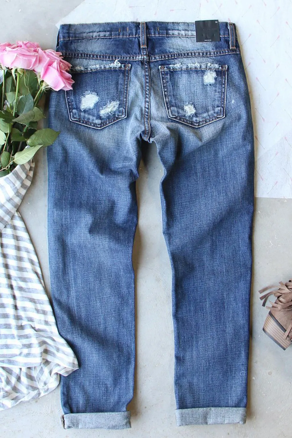 Happy Easter Bunny Jeans Cute Rabbit Denim Pants for Women