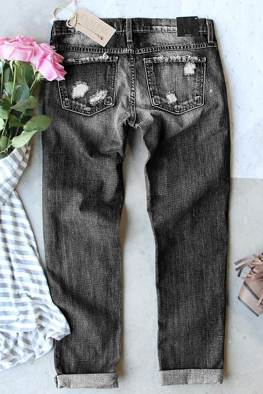 Happy Easter Bunny Jeans Cute Rabbit Denim Pants for Women