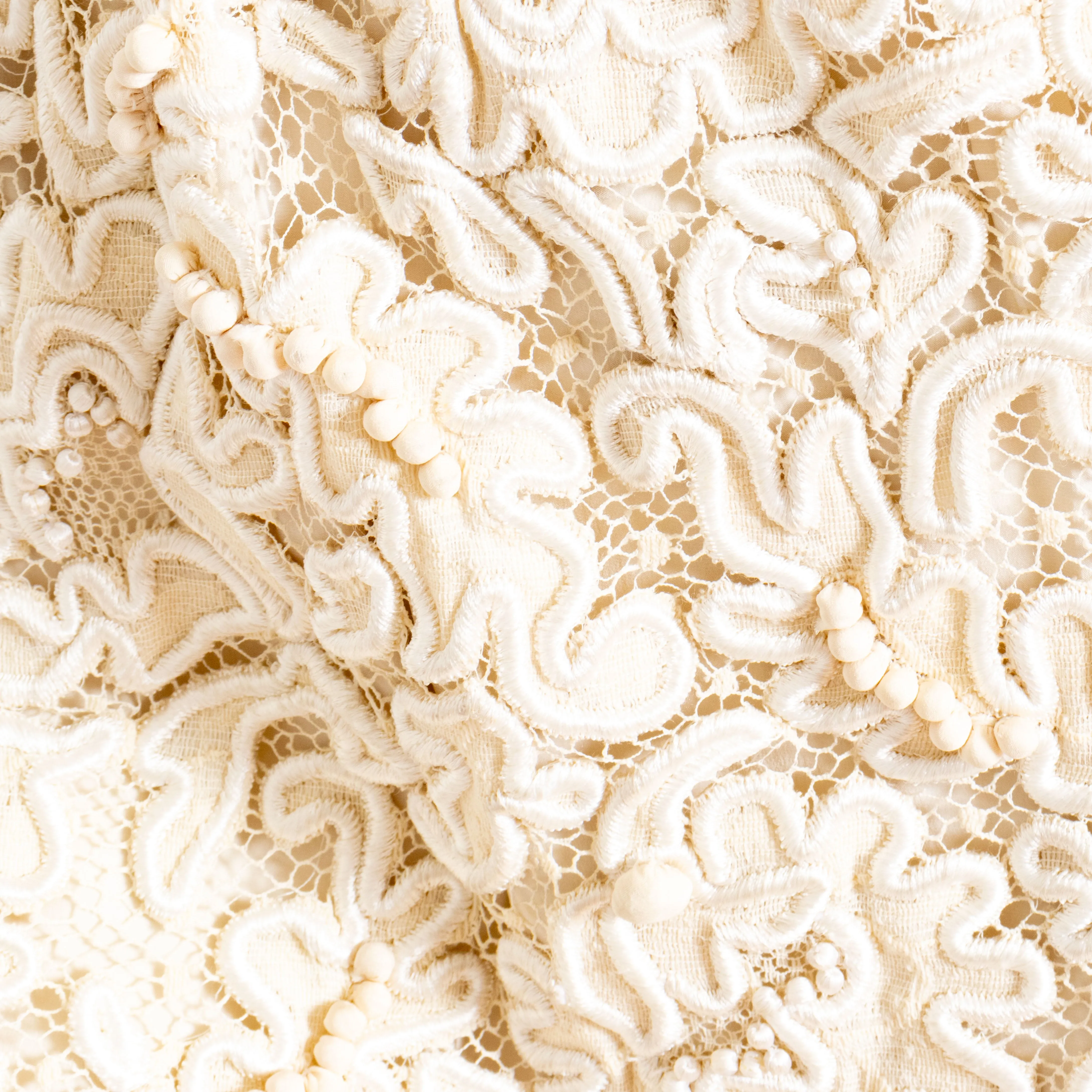 Ivory Haute Couture Lace Dress