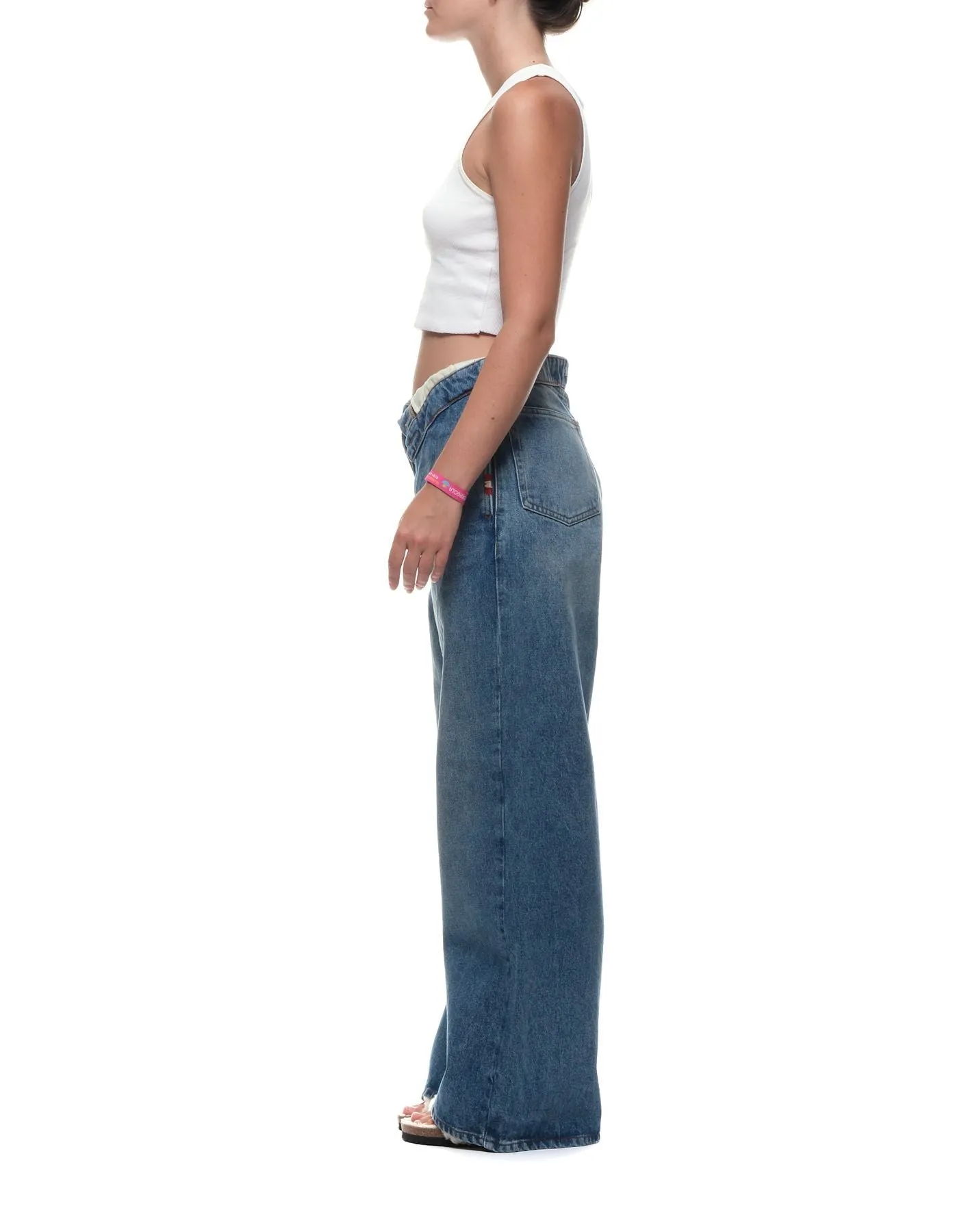 Jeans woman AMD113D4352237 C0999 ROLL UP NEW STONE Amish