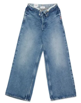 Jeans woman AMD113D4352237 C0999 ROLL UP NEW STONE Amish