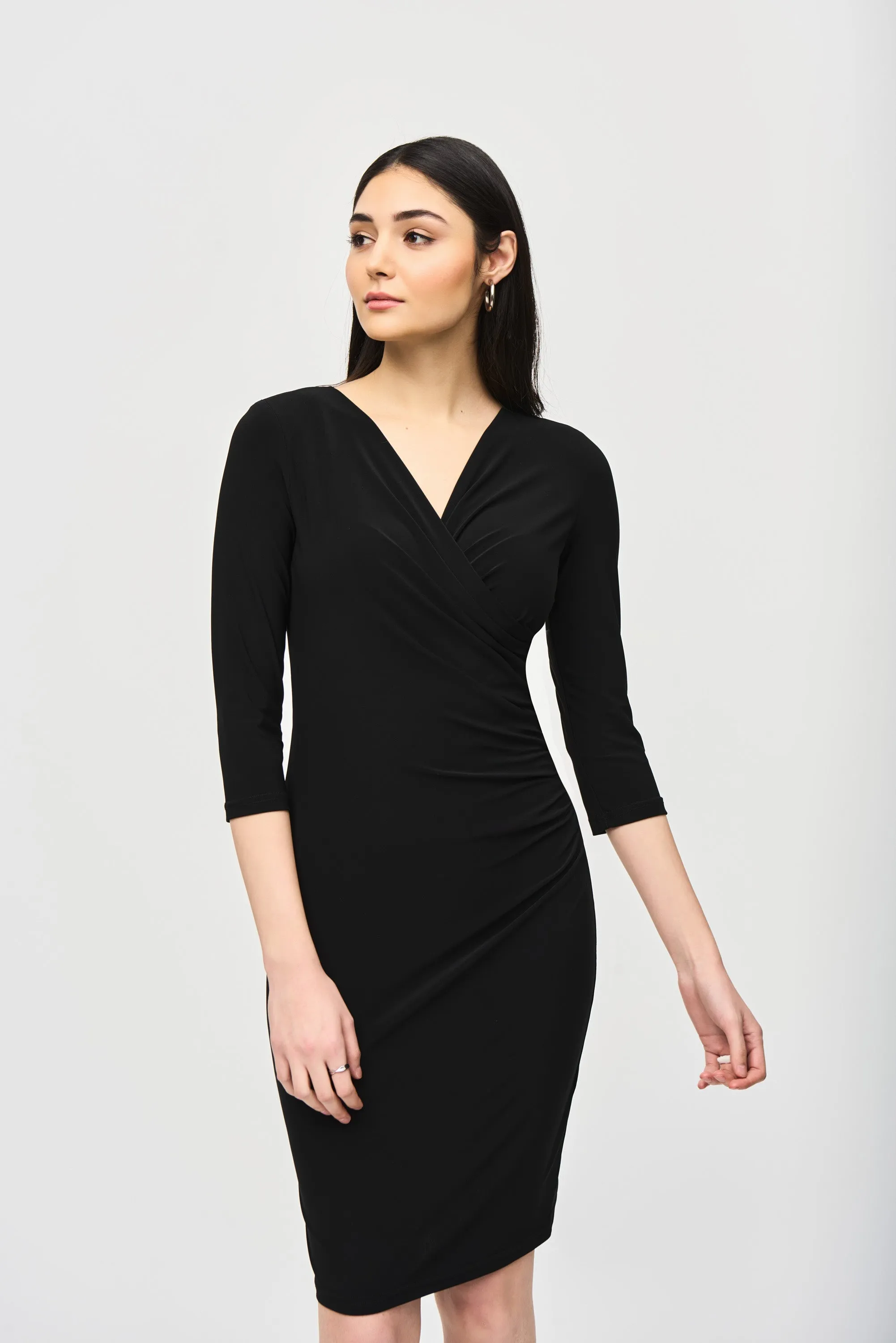 Joseph Ribkoff Wrap Dress 233305 - Black