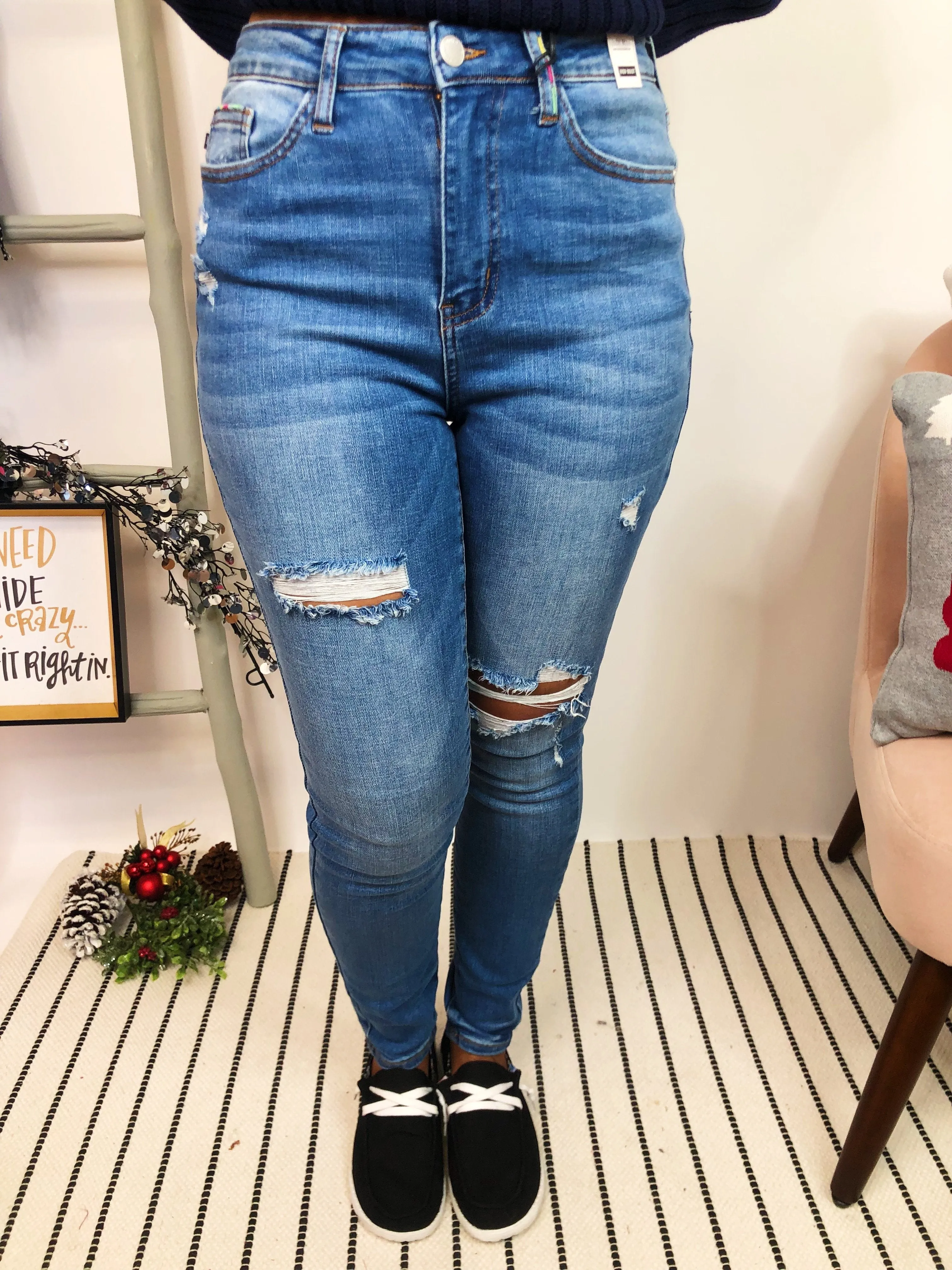 #L263 Light Up The Night Judy Blue Skinny Jeans