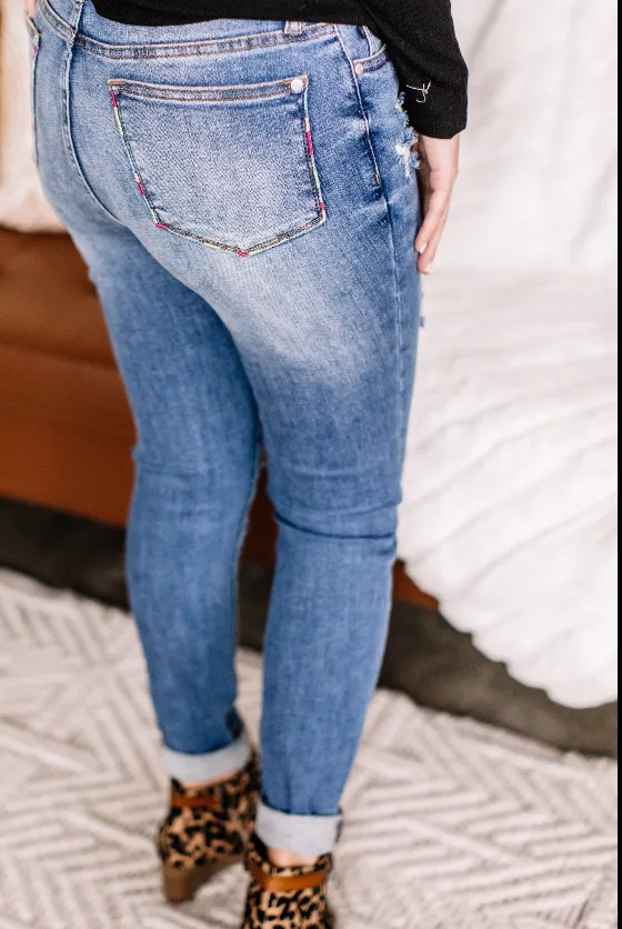 #L263 Light Up The Night Judy Blue Skinny Jeans