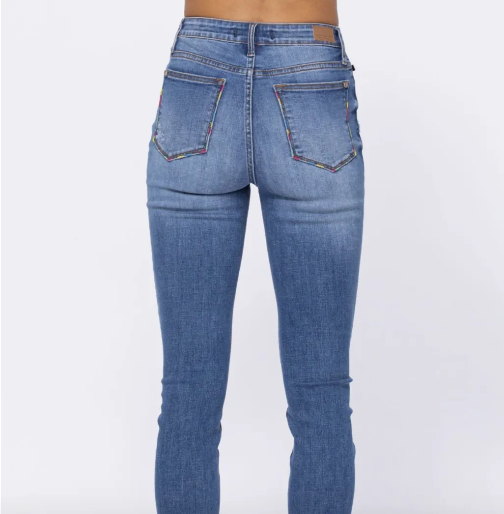 #L263 Light Up The Night Judy Blue Skinny Jeans