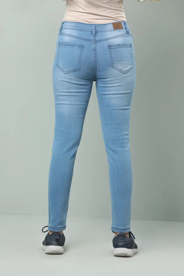 LIGHT BLUE DENIM JEANS